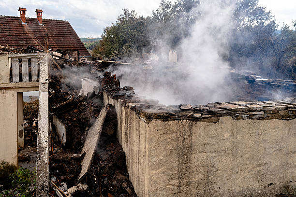 Professional Fire Damage Removal technician working in Montrose, PA
